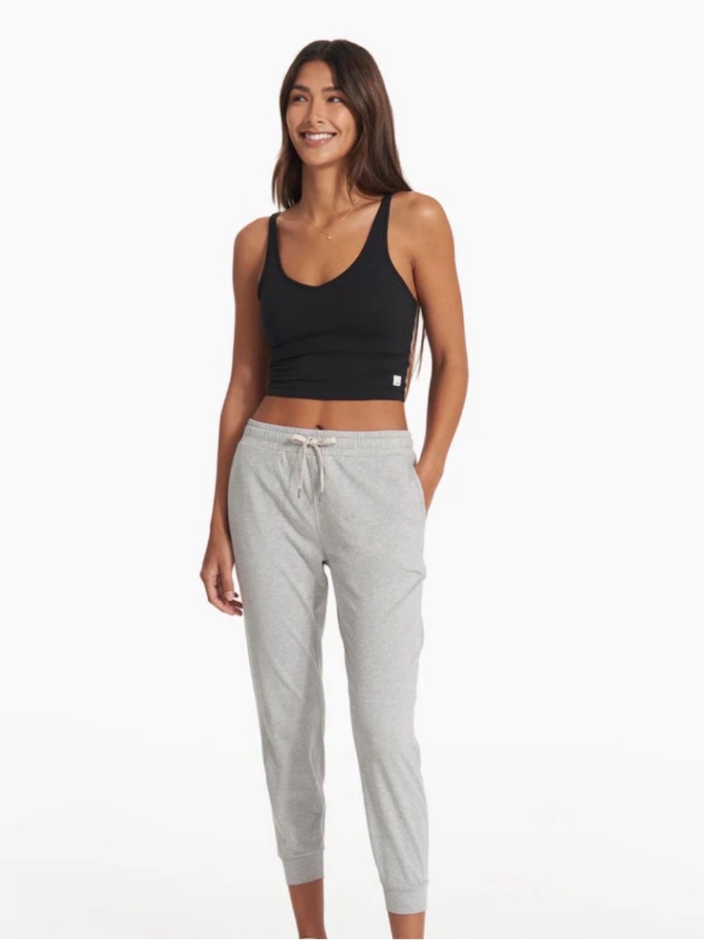Vuori Light Gray Drawstring Jogger Pants